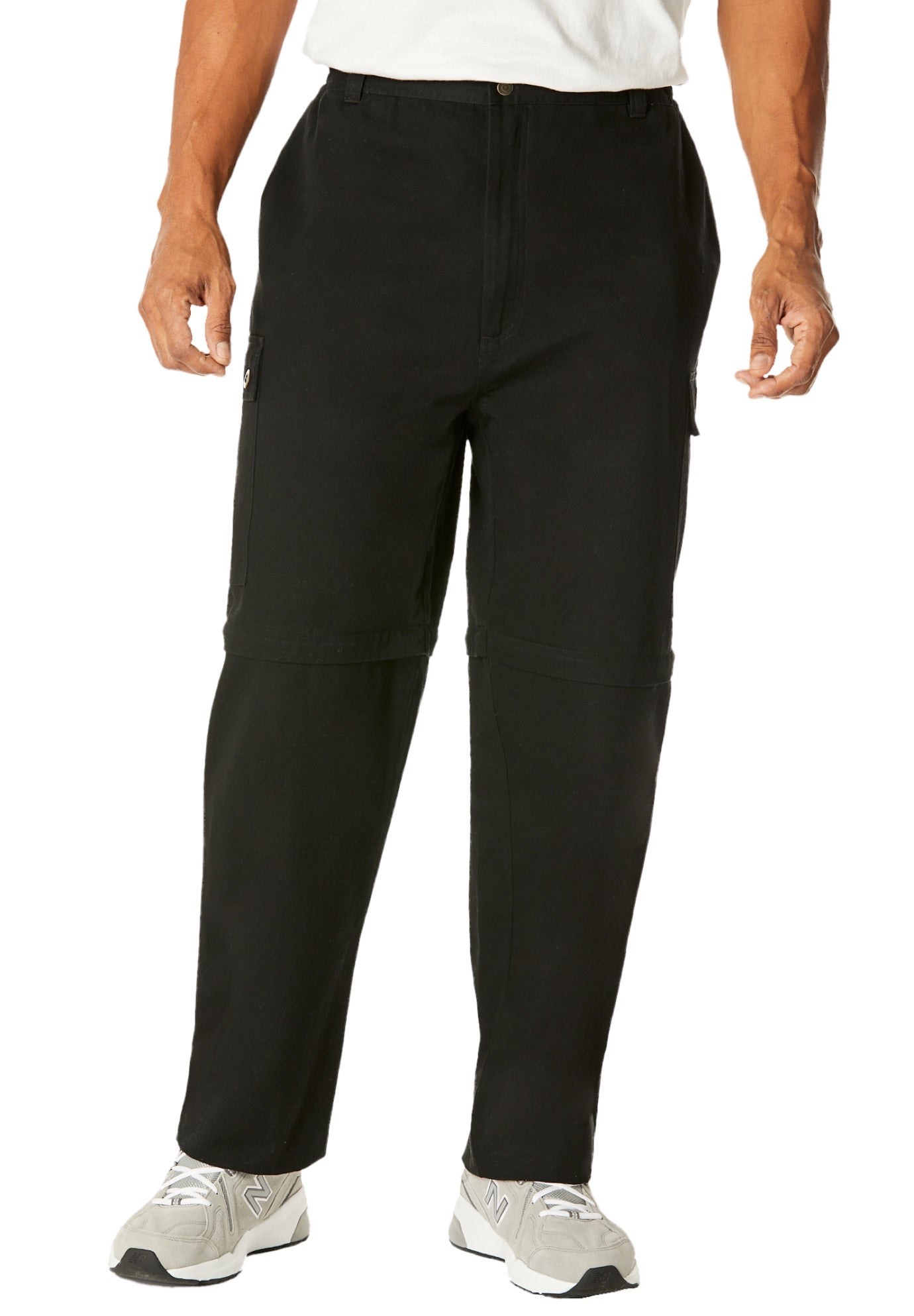 Zip-Off Convertible Twill Cargo Pant | KingSize – One Stop Plus